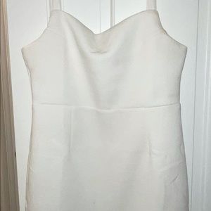 Lulu’s Guessing Game White Bodycon Midi Dress!